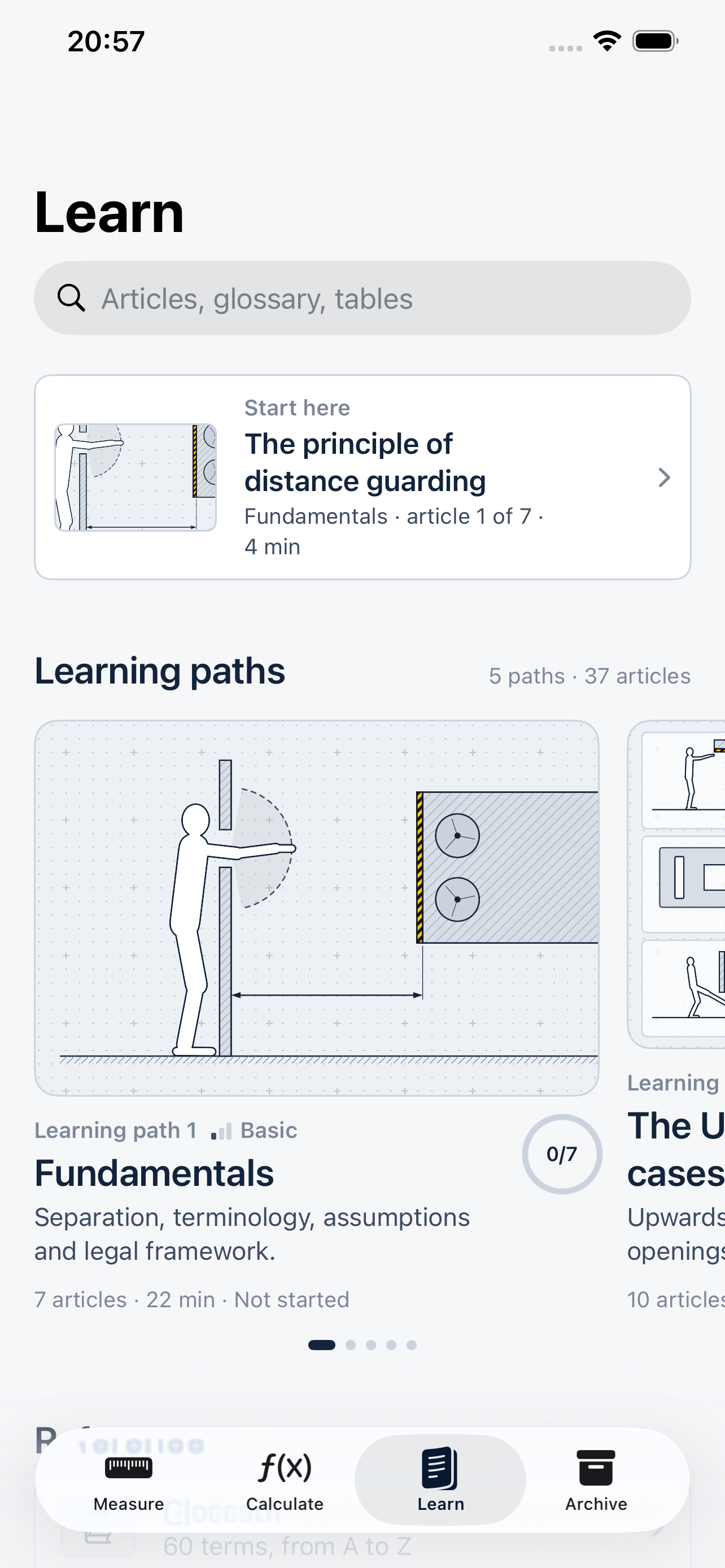Learning content